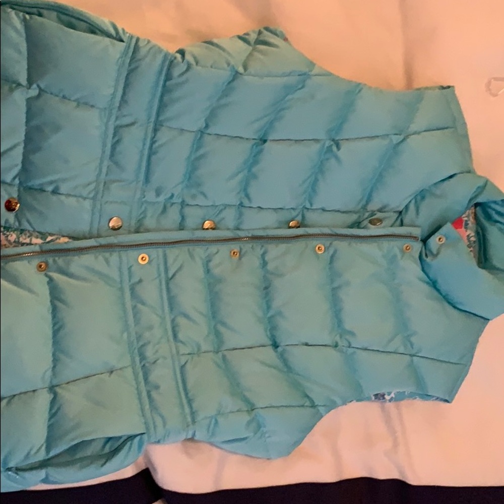 Blue Lilly Pulitzer puffy vest